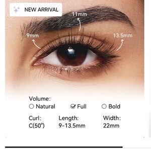 Wosado magnetic lashes - new in box.